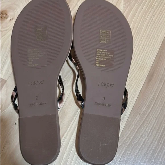 J. Crew Women's Leopard Print Sandals NWOT - Picture 2 of 3